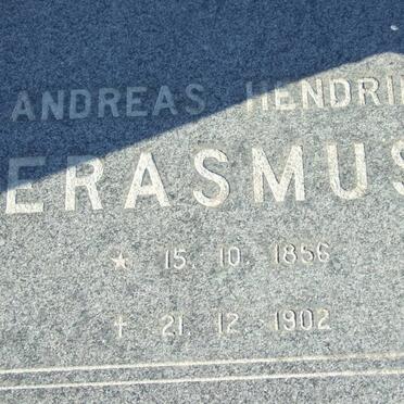 ERASMUS Andreas Hendrik 1856-1902