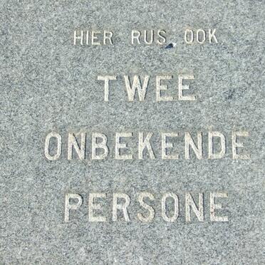 Twee onbekende persone