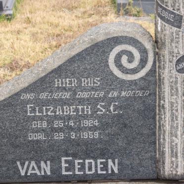 EEDEN Elizabeth S.C., van 1924-1959