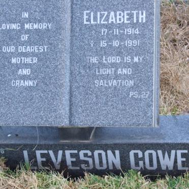 GOWER Elizabeth, Leveson 1914-1991