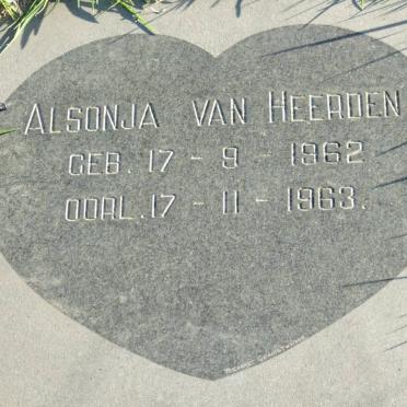 HEERDEN Alsonja, van 1962-1963