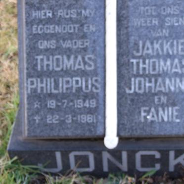 JONCK Thomas Philippus 1949-1981