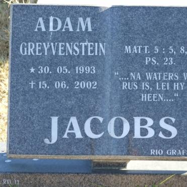 JACOBS Adam Greyvenstein 1993-2002