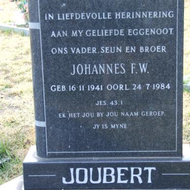 JOUBERT Johannes F.W. 1941-1984