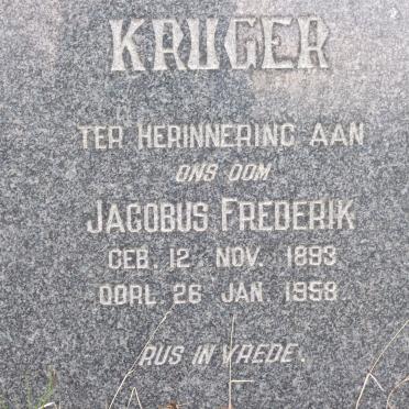 KRUGER Jacobus Frederik 1893-1958