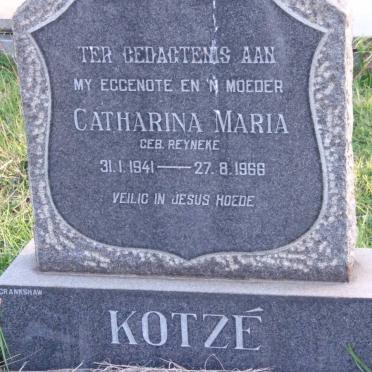 KOTZE Catharina Maria nee REYNEKE 1941-1966