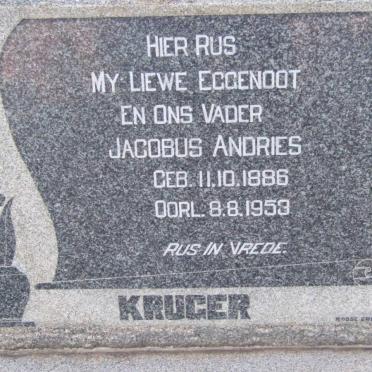 KRUGER Jacobus Andries 1886-195?