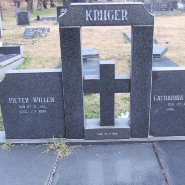 KRUGER Pieter Willem 1922-1930 &amp; Catharina Johanna 1923-