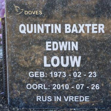 LOUW Quintin Baxter Edwin 1973-2010