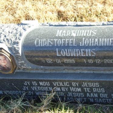 LOUWRENS Marthinus Christoffel Johannes 1999-2001