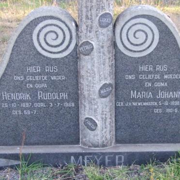 MEYER Hendrik Rudolph 1897-1968 &amp; Maria Johanna J.V. NIEWENHUIZEN 1898-1965