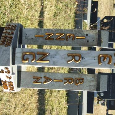 MEIRING Brian 1924-200? &amp; Miennie 1936-1999