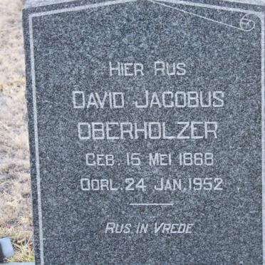 OBERHOLZER David Jacobus 1868-1952