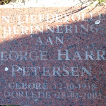 PETERSEN George Harry 1938-2003