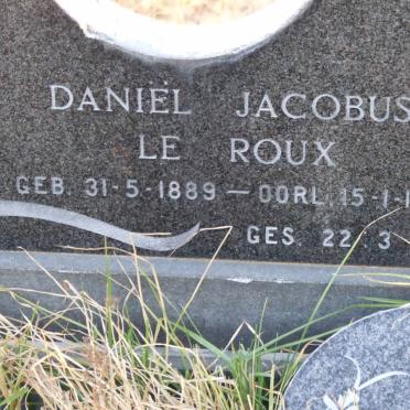 ROUX Daniel Jacobus, le 1889-1894