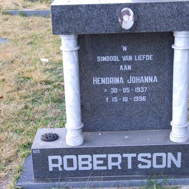 ROBERTSON Hendrina Johanna 1937-1996