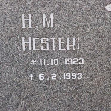 ROSSOUW H.H.J. 1915-1990 &amp; H.M. 1923-1993 