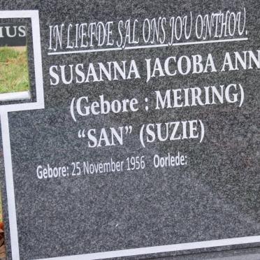 RABIE Jan Sebastiaan 1952-2011 &amp; Susanna Jacoba Ann MEIRING 1956-