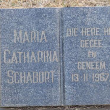 SCHABORT Maria Catharina 1967-1967