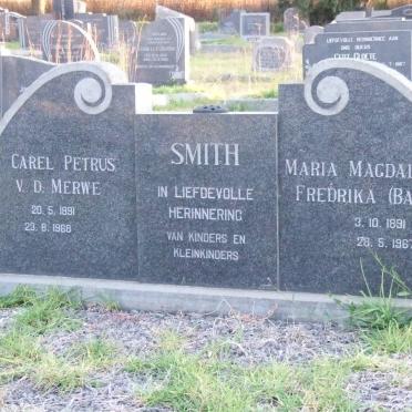 SMITH Carel Petrus v.d. Merwe 1891-1968 &amp; Maria Magdalena Fredrika BASSON 1891-1967 