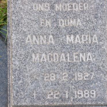 SWART Anna Maria Magdalena 1927-1989 