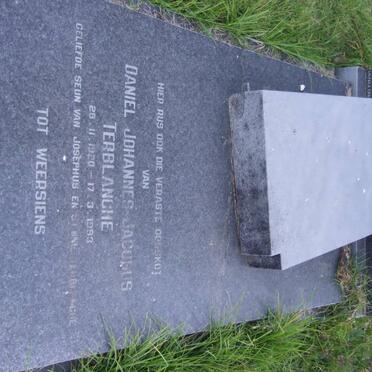 STRYDOM Christina Elizabeth, formerly TERBLANCHE 1892-1985 :: TERBLANCHE Daniël Johannes Jacobus 1920-1993