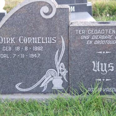 UYS Dirk Cornelius 1882-1947 &amp; Aletta Catharina STEENKAMP 1889-1976