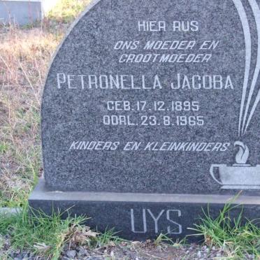 UYS Petronella Jacoba 1895-1965