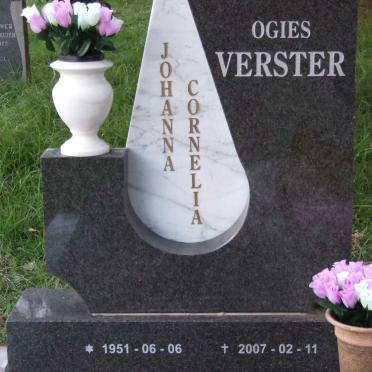 VERSTER Johanna Cornelia 1951-2007
