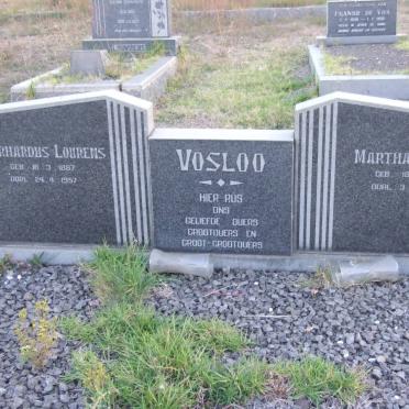VOSLOO Gerhardus Lourens 1887-1957 &amp; Martha Maria 1901-1985