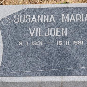 VILJOEN Susanna Maria 1931-1981
