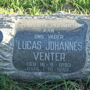 VENTER Lucas Johannes 1893-1965