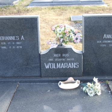 WOLMARANS Johannes A. 1907-1978 &amp; Anna S. ERASMUS 1916-1982