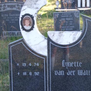 WALT Lynette, van der 1974-1992