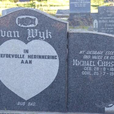 WYK Michael Christiaan, van 1883-1948 &amp; Engela Susanna VAN WYK 1883-1967