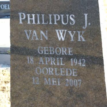 WYK Philipus J., van 1942-2007