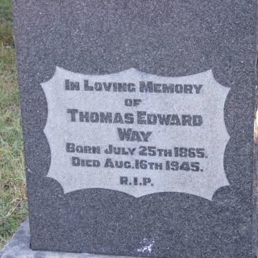 WAY Thomas Edward 1865-1945