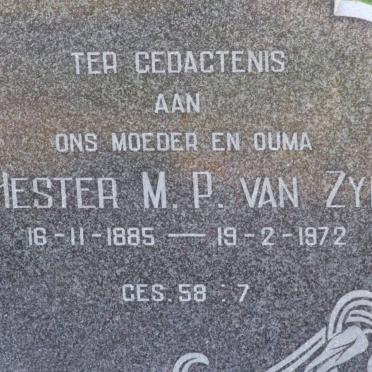 ZYL Hester M.P., van 1885-1972