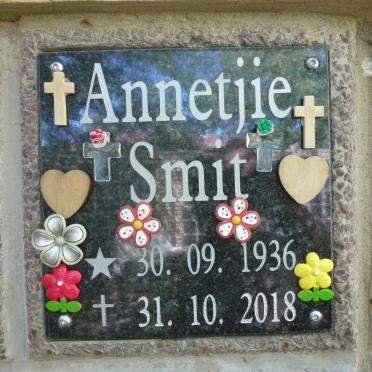 SMIT Annetjie 1936-2018