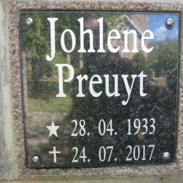 PREUYT Johlene 1933-2017