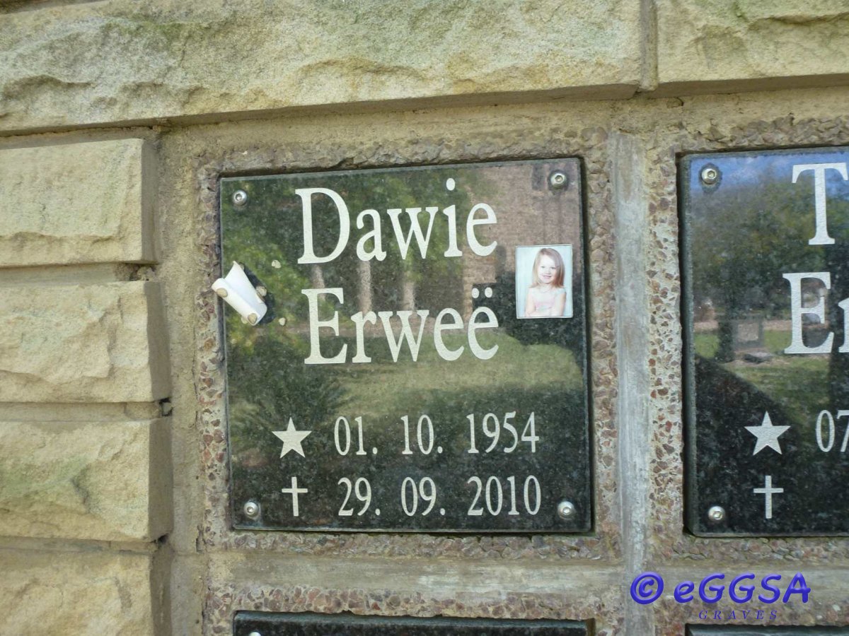 ERWEË Dawie 1954-2010