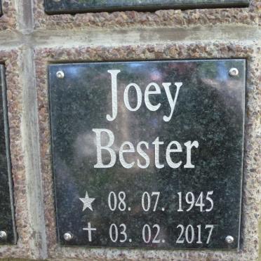 BESTER Joey 1945-2017