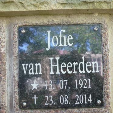 HEERDEN Jofie, van 1921-2014