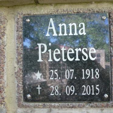 PIETERSE Anna 1918-2015