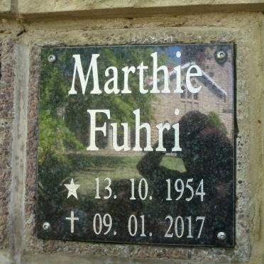 FUHRI Marthie 1954-2017