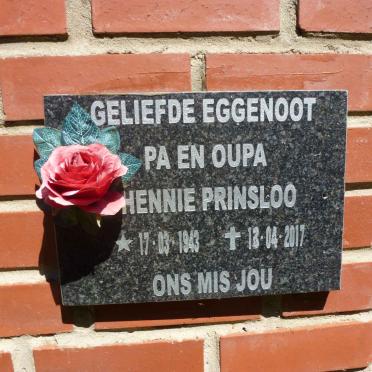 PRINSLOO Hennie 1943-2017