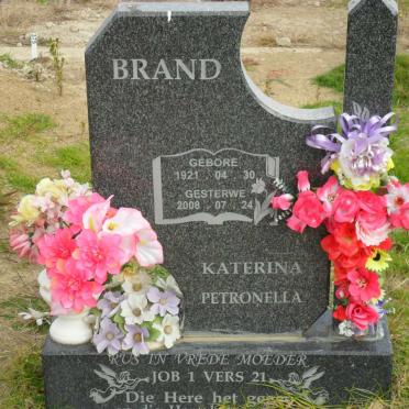 BRAND Katerina Petronella 1921-2008