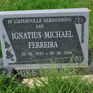 FERREIRA Ignatius Michael 1933-2016