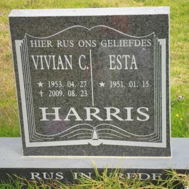 HARRIS Esta 1951- &amp; Vivian C. 1953-2009