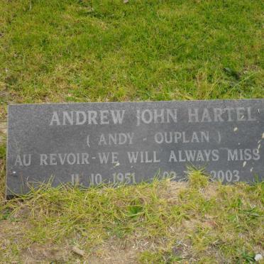 HARTEL Andrew John 1951-2003